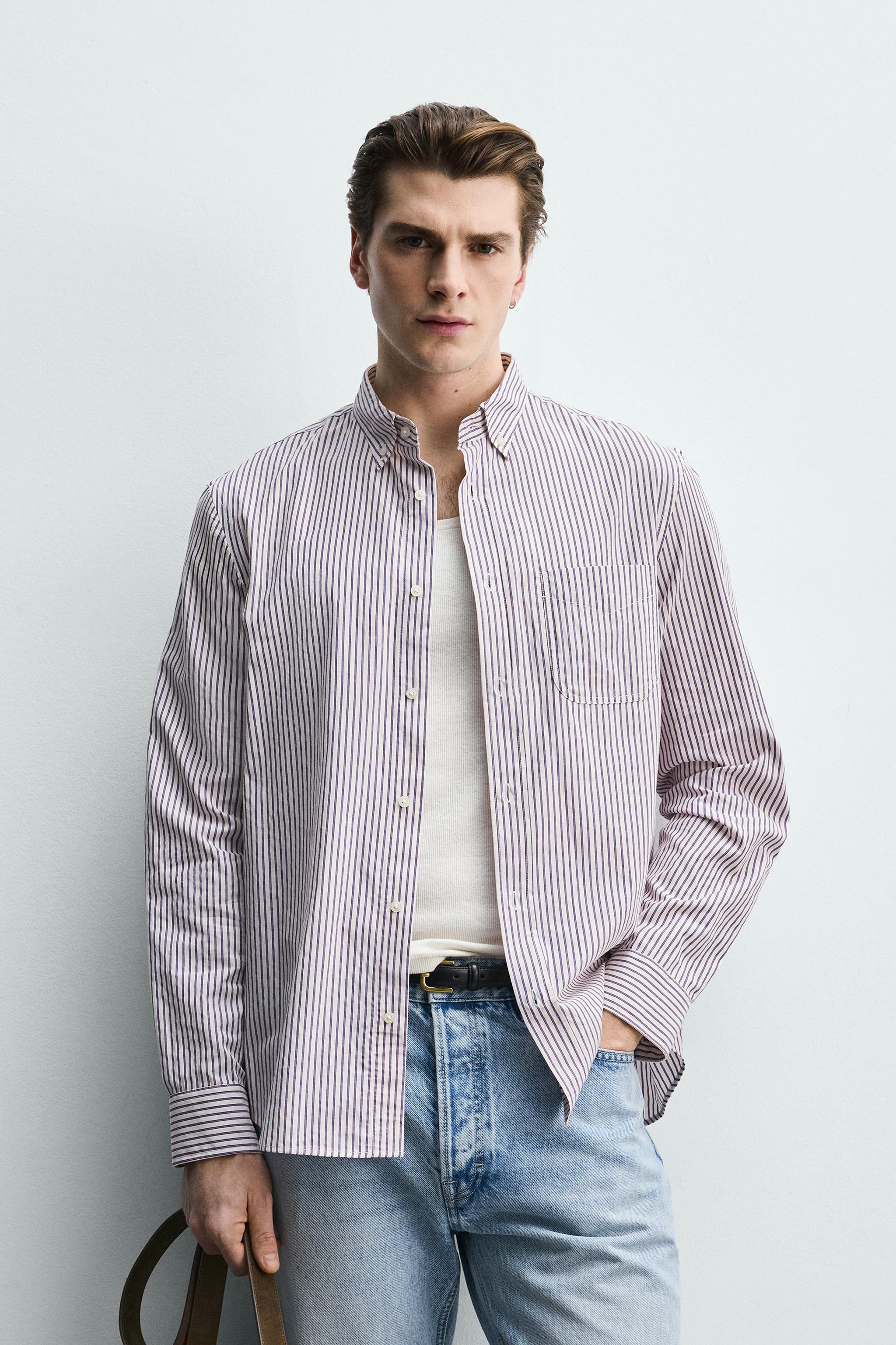 REGULAR FIT STRIPED SHIRT
